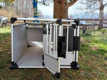 Gabbia doppia porta cani per portabagagli 
