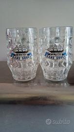 4 boccali per birra vintage Sans Souci Moretti