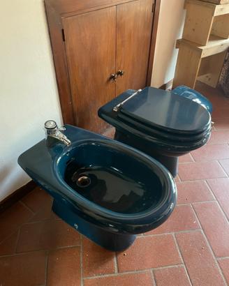 Sanitari ceramica blu