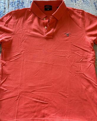 polo color corallo Gant, taglia S