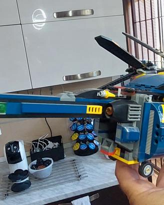 lego elicottero agents e nave technic 
