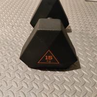 Manubrio palestra DUMBBELL 15 kg Domyos