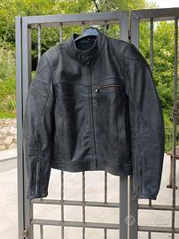 giubbino moto in pelle uomo