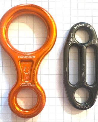 Otto + piastrina alpinismo/arrampicata /canyoning