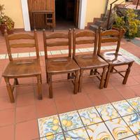 4 sedie in legno