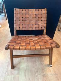 Poltrona svedese 1960 pelle