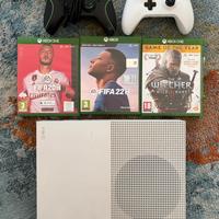 Xbox One + giochi + 2 joystick + scatola originale