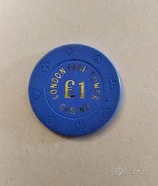 Chip da 1 Pound del Casinò London Park Tower