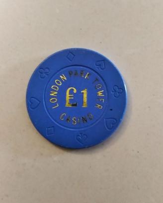 Chip da 1 Pound del Casinò London Park Tower