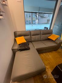 Divano - letto in pelle vera