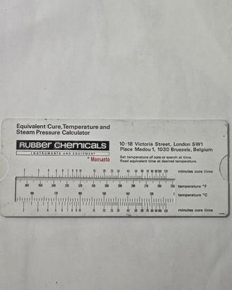 Raro Calcolatore Vintage Monsanto Rubber Chemicals