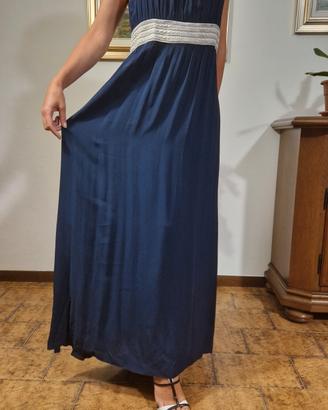 Abito lungo blu