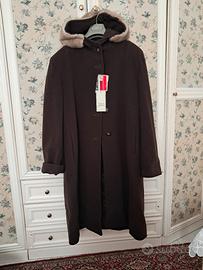 Cappotto donna elegante vintage misto Lana e Cashm
