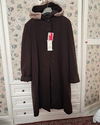 Cappotto donna elegante vintage misto Lana e Cashm