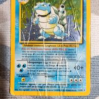 Carta Pokémon old Holo Blastoise 2/102 Set Base