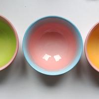set 3 ciotole  multicolore