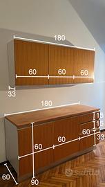 Base cucina Arclinea in legno chiaro