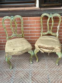 Due sedie Venezine del 700