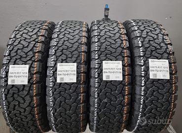 4 pneumatici bf goodrich 245/75 r17 121s tu17116