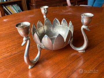 Portacandele / Portaoggetti in metallo.