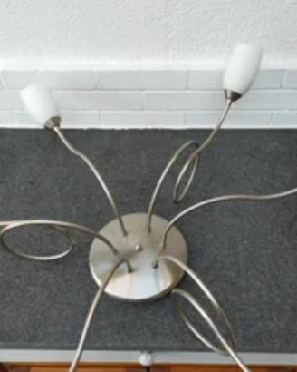 Plafoniera Metalspot in acciaio satinato 