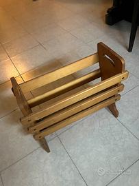 Porta riviste in legno