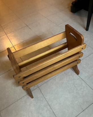 Porta riviste in legno