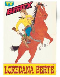 CARTOLINA LOREDANA BERTE - SORRISI E CANZONI TV