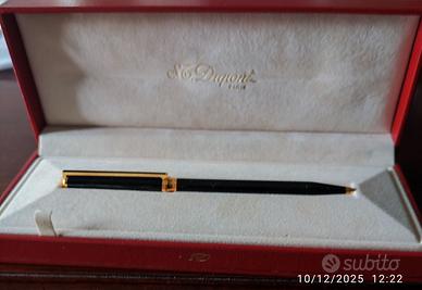 Penna a sfera Dupont Laque de Chine nera
