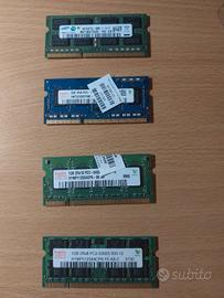 Stock ram 8gb ddr2 ddr3 sodimm per notebook 