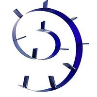 Kartell Bookworm, 11 reggilibri Blu cobalto pvc