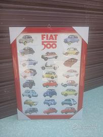 Poster fiat 500 d'epoca