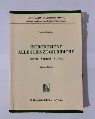 Introduzione alle scienze giuridiche - Mario Nuzzo