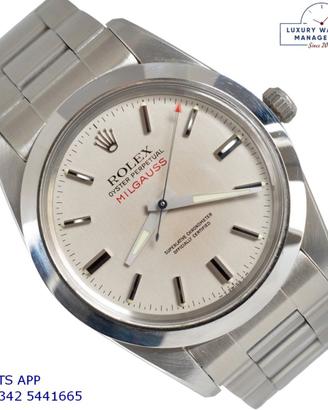 ROLEX Milgauss 1019 Silver tritium dial Full Set