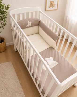 Lettino PICCI con materasso e set tessile