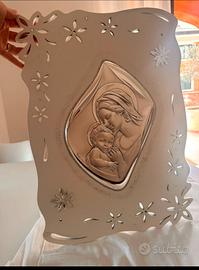 Quadro Madonna con Bambino ESTRO by Acca – Argento