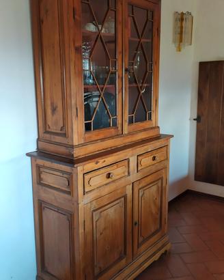 Antica credenza/vetrina arte povera Toscana