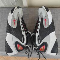 belle scarpette Nike zoom n 45 bianco nero rosso 