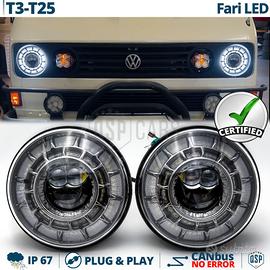 Fari LED per VW Transporter T25 T3 OMOLOGATI Angel
