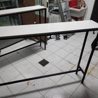 Tavoli snack alti ferro e marmo