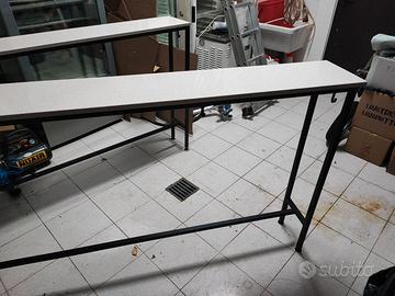 Tavoli snack alti ferro e marmo