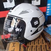 Casco jet blauer BIANCO WHITE