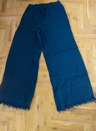 Pantaloni donna linoblu#originali King Kong# nuovi