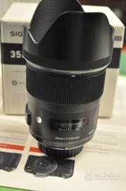 Sigma 35/1.4 art per nikon