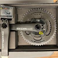 Power meter srm pm9 ricaricabile con corone carb.T