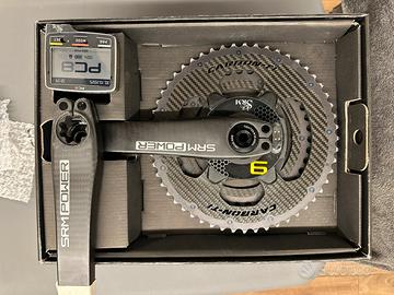 Power meter srm pm9 ricaricabile con corone carb.T