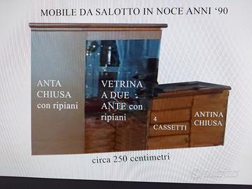 Mobile componibile per soggiorno anni '90