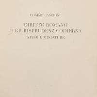 DIRITTO ROMANO E GIURISPRUDENZA ODIERNA 