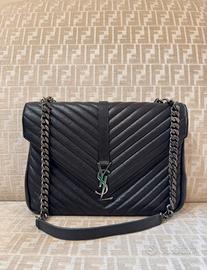 Borsa Saint Laurent college large in pelle nera