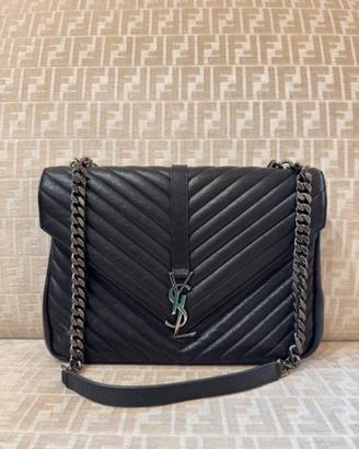 Borsa Saint Laurent college large in pelle nera